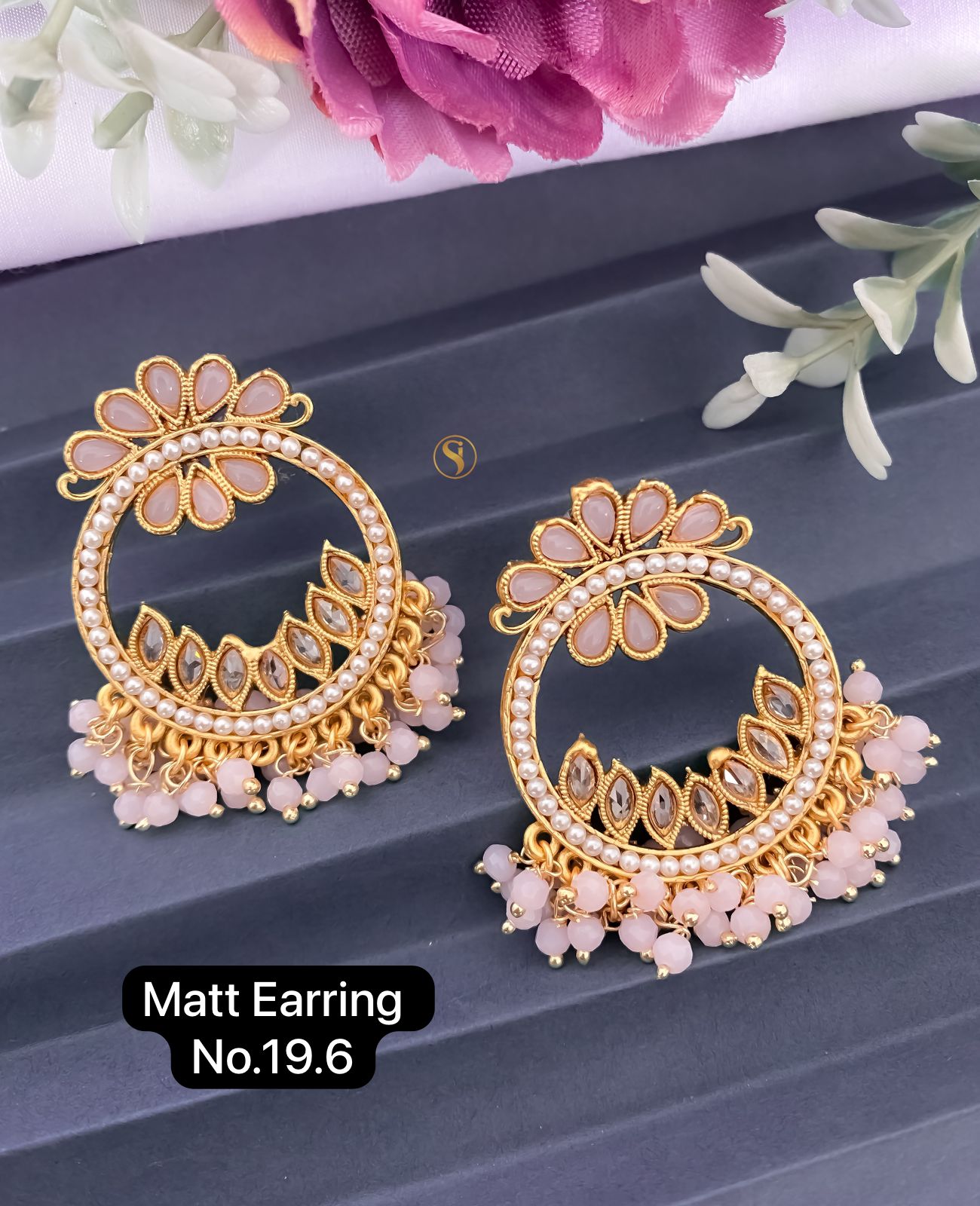 Designer Matte Party Wear Earrings Catalog

